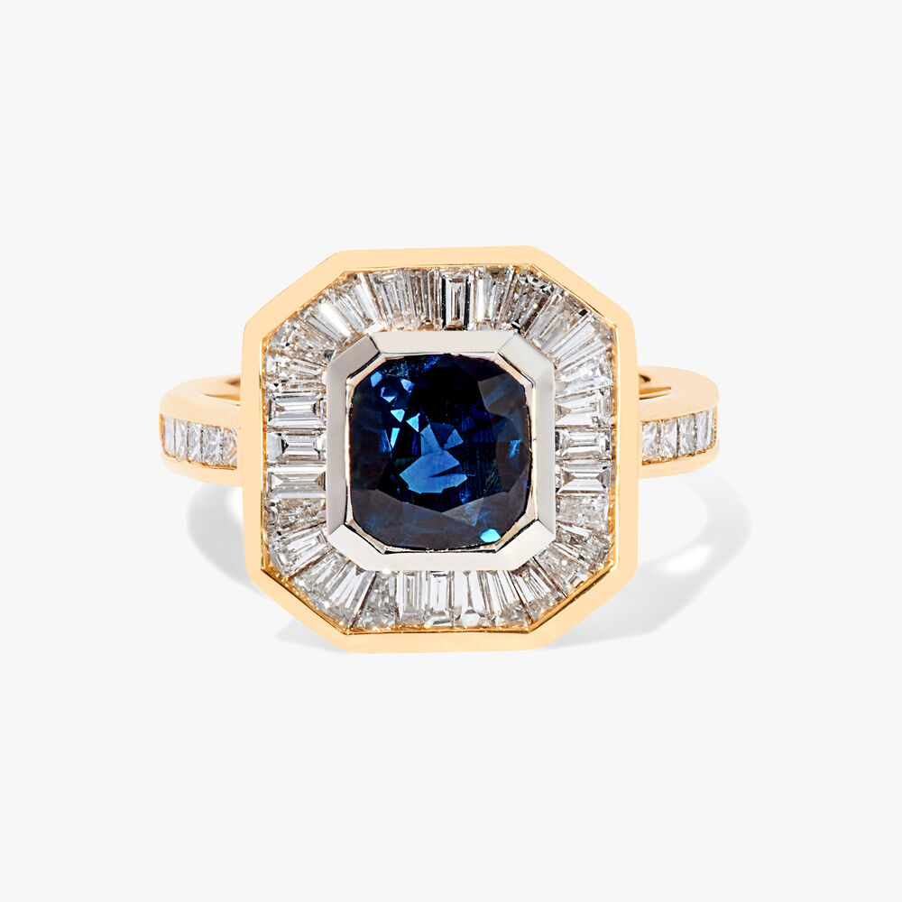 Ellis 18ct Yellow Gold Sapphire & Diamond Ring | Annoushka jewelley